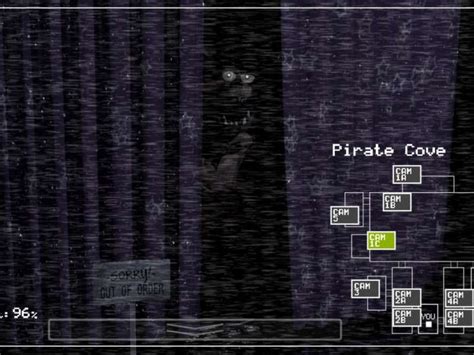 foxy coming out of pirate cove|fnaf 1 pirates cove cam.